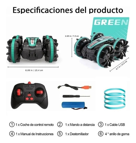 Coche Anfibio Con Conducción Doble Lado Y Rotación De 360°