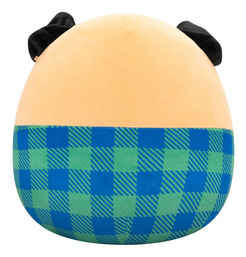 Peluche Suave Squishmallow Pug Con Camisa De Franela Café