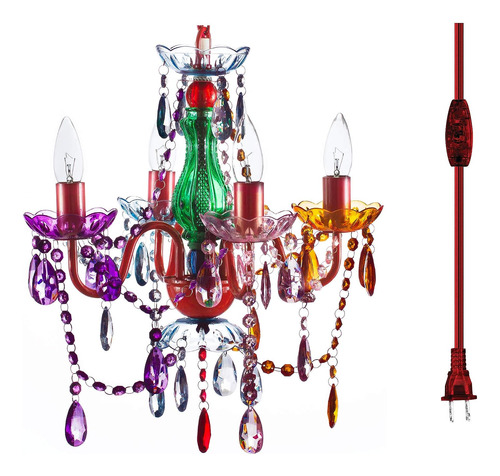 Colgante Colgante Gypsy Color Plug-in, Multicolor, De 4 Luce