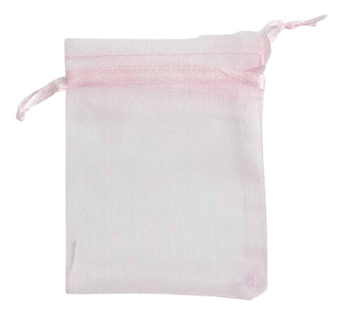 Docena Bolsas Organza Nylon Selanusa P/entregar Detalles Color Rosa