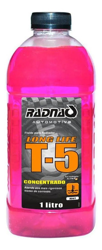 Aditivo Concentrado Fluido Para Radiador T-5 1l Rosa