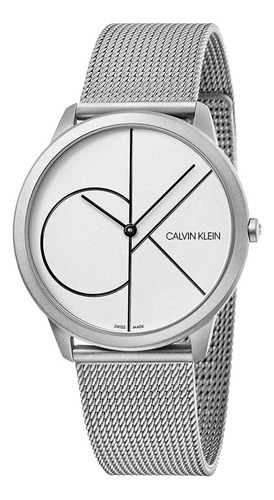 Reloj Calvin Klein Minimal K3m5115x Suizo En Stock Original