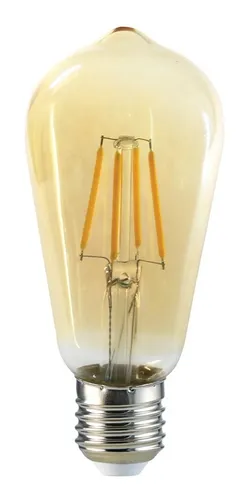 Pack 10 Ampolletas Led E-27 Filamento 6w St58 Sec/ Hb Led