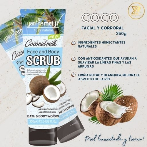 Exfoliante De Leche De Coco - g a $85