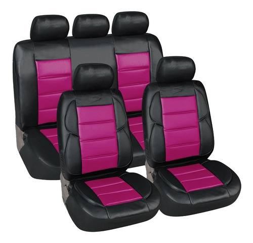 Imagen 1 de 8 de Funda Cubre Asiento Cuerina Ultra Acolchada Soporte Lumbar