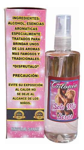 Locion Solo Mio Seras Perfume Para Parejas 100 Ml ( 2 Pzas)