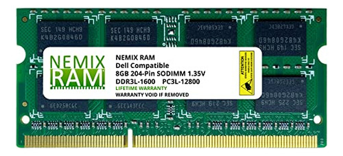 Reemplazo Nemix Ram Ddr3l-1600 Pc3l-12800 De 8 Gb Para Dell