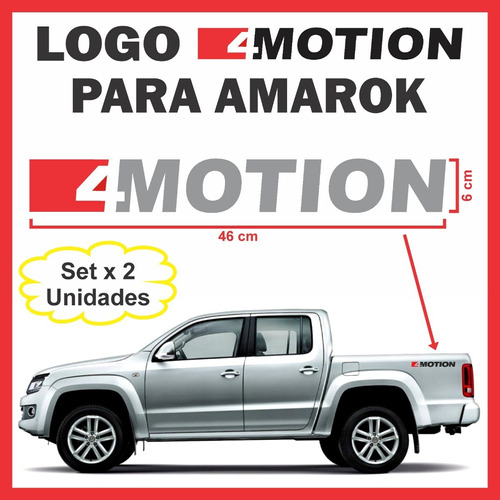 Stickers Calcos 4 Motion Amarok Tuning Volkswagen Set X2 Und