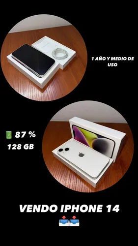 Apple iPhone 14 (128 Gb) - Blanco Estelar (Usado)