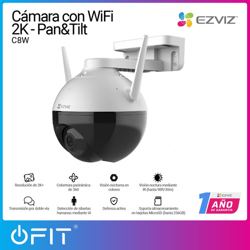 Imagen 2 de 10 de Camara Seguridad Domo Ip Wifi Ezviz 2k Audio Exterior