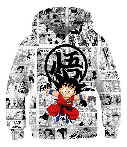 Sudadera Niños Cómodo Dragon Ball Son Goku