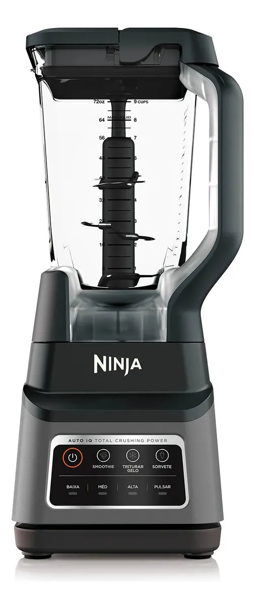 Liquidificador Standalone, Ninja, Tecnologia  Total Crushing, 3 Programas Auto-iQ, Jarra Tritan  de 2,1 L, 127 v
