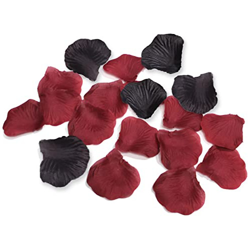 1000pcs Maroon Black Maroon Petalas De Rosas De Seda De...