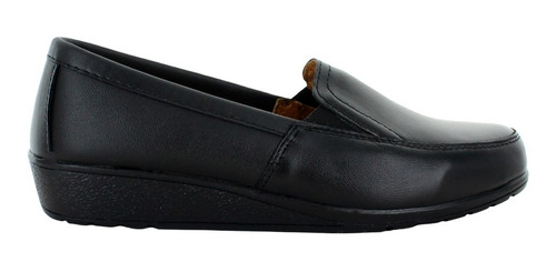 Anro Mocasin Liso Piel Negro Juvenil 53814