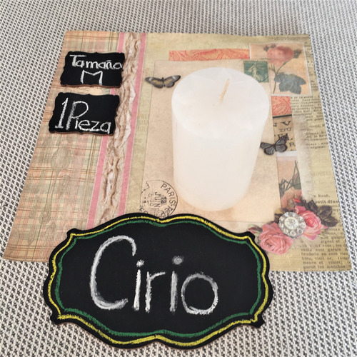 Cirio Liso - Color Blanco - Mediano I 1 Pieza
