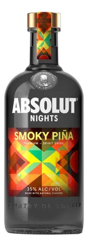 Pack De 4 Vodka Absolut Nights Smoky Piña 700 Ml