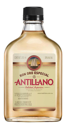 Pack De 6 Ron Antillano Oro 250 Ml