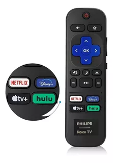 Control Original Philips Roku Smart Tv 32pfl/ 43pfl / 50pfl