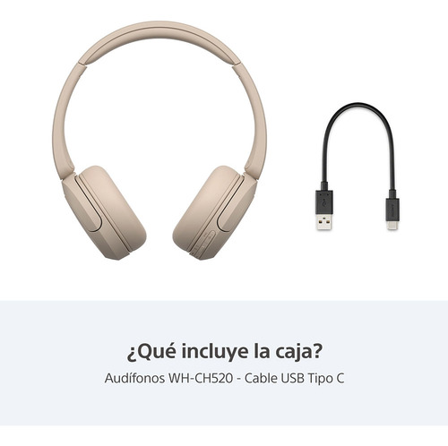 Audífonos Inalámbricos Wh-ch520 Color Beige Beige