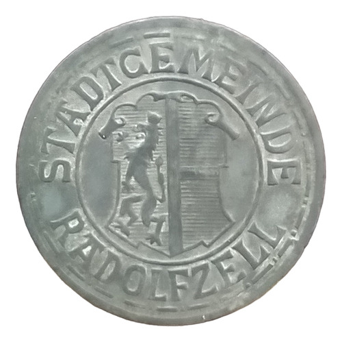 Antigua Moneda 50 Pfennigs Radolfzell 1918 Notgeld