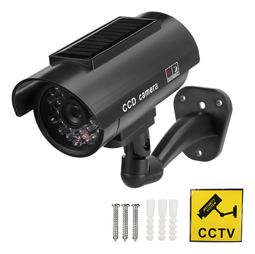 Solar Camara De Seguridad De Simulada Impermeable Con Led