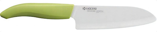 Faca Ceramica Branca 5.5 Santoku Cabo Verde