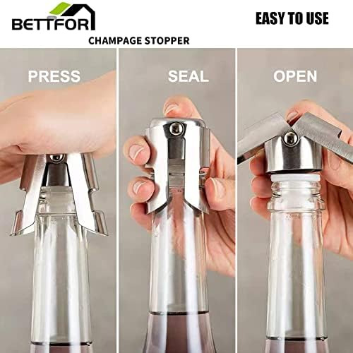 Bettfor Tapones Para Champán Con Protector De Champán De Ace
