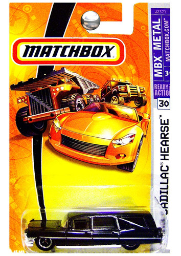 Matchbox 2007 Mbx Metal 1963 Cadillac Hearse Funeral Negro 3