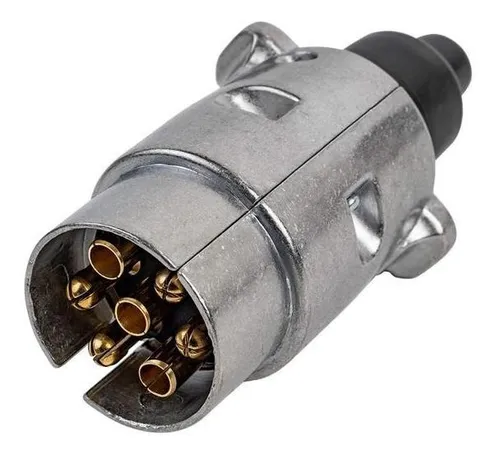 comprar Conector Eléctrico Macho 7 Polos Coco Arrastre Cromado