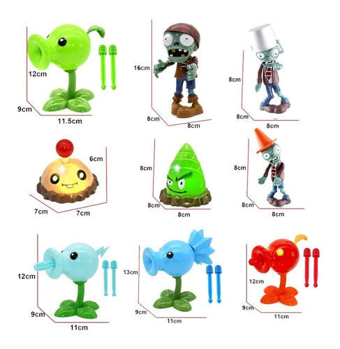 Plantas Vs Zombies Set 10 Luz