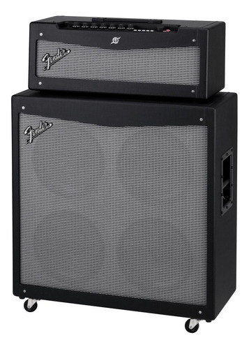 Fender Mustang V Cabezal Y Caja 4x12 150w Promo! Color Negro