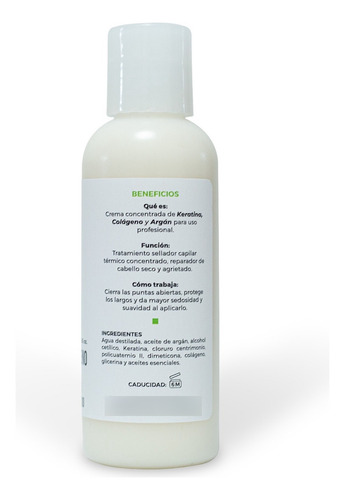 Crema para Peinar Beohemp – Hidratación y Fortalecimiento con Keratina, Argán y Colágeno 120g