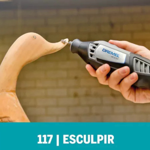 Fresa Alta Velocidad Dremel 117 6,4mm Punta Cónica Minitorno