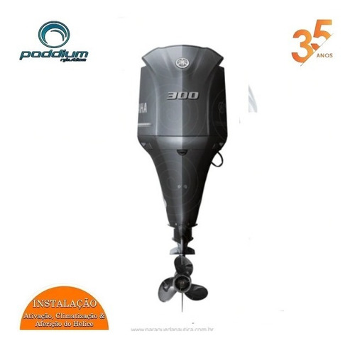 Imagem 3 de 8 de Motor De Popa Yamaha 4t Fl300hp Betx - Poddium Náutica Frete