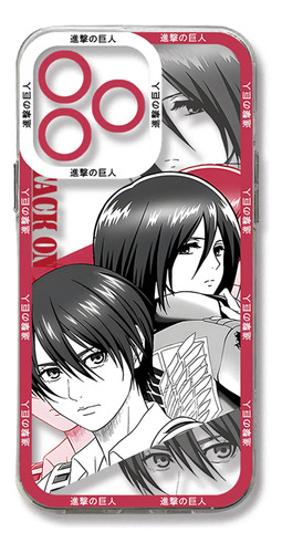 Funda De Teléfono Attack On Titan Para iPhone 15, 14, 13, 12