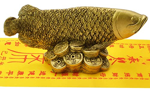 Fengshui Wealth Arowana Fish Lucky Fish Statue Figurine...