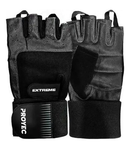 Guantes Gimnasio Cuero Pesas Funcional Gym Proyec Extrem Rey