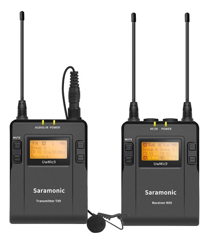 Micrófono De Solapa Inalámbrico Uhf De 96 Canales Para Video