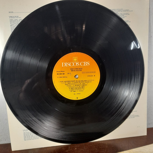 Imagem 6 de 8 de Vinil Lp Mick Jagguer She's The Boss Com Encarte