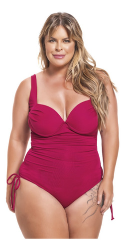 Maiô Body Plus Size Modelador Disfarça Barriga Com Regulagem