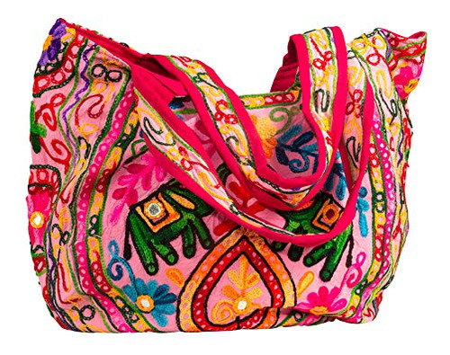 Bolso De Hombro Tribeazure De Lona Con Diseño De Elefante Ro