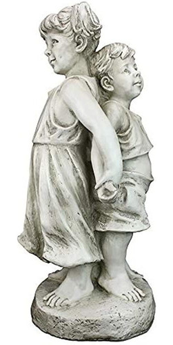 Design Toscano Sh380181 Atrás Estatua Para Niños De Jardín D
