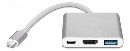 Adaptador Hub Tipo C 3 En 1 Hdmi C Usb 3.0  Laptop Macbook C