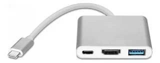 Adaptador Hub Tipo C 3 En 1 Hdmi C Usb 3.0 Laptop Macbook C