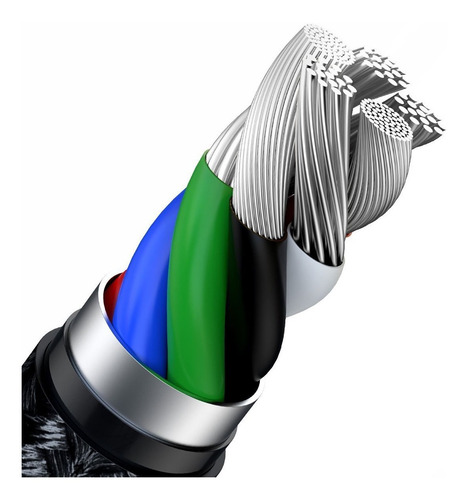 Imagen 9 de 9 de Cable Para iPhone Baseus Tipo C A Lightning Metalico 2m 20w