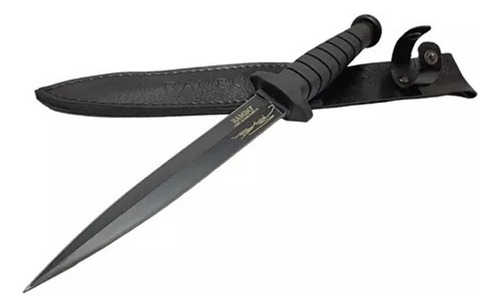 Cuchillo Tactico  Rambo Vi Negro Con Funda 