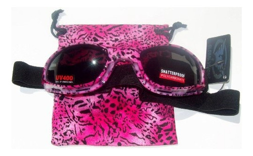 Gafas De Leopardo Guepardo Rosadas De La Motocicleta Gafas D