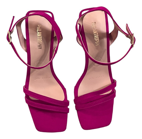 Sandalias De Tacón Medio Zapatos De Mujer De Moda Zapatilla