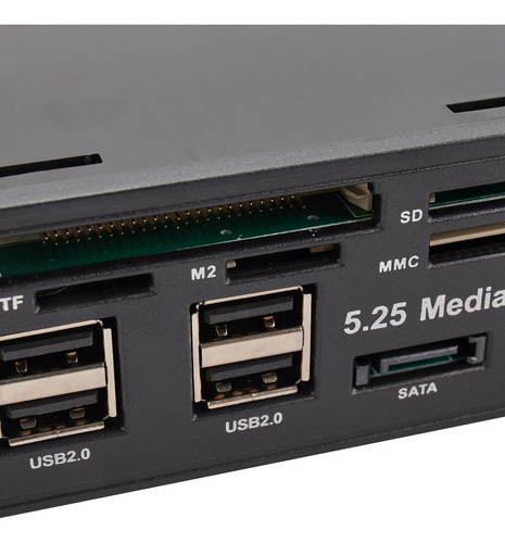 Panel Frontal Usb 3.0 De 5.25 Pulgadas Para Pc, Hub Usb 3.0/