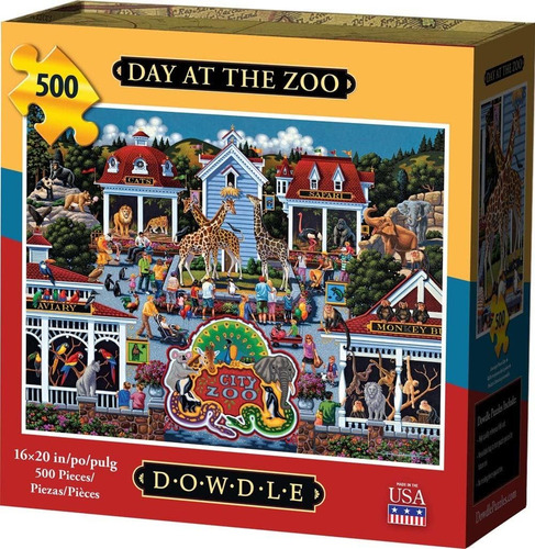 Dowdle Puzzle - Día En El Zoológico - 500 Piezas